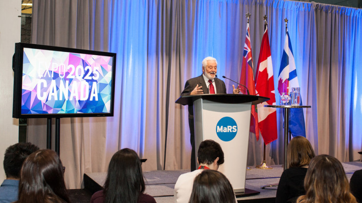 BIE Secretary General Speaks at MaRS about Toronto's Expo 2025 opportunity
